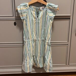 NWT Vineyard Vines Blue, Green, and Yellow Striped Performance Dress Size 4T